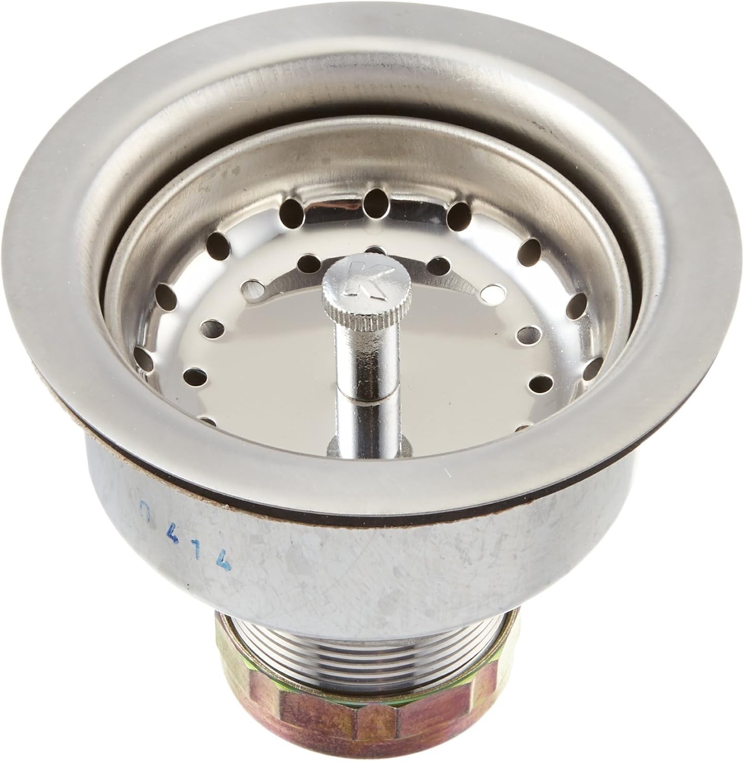 Premium Deep Cup Sink Strainer with Fixed Post Basket Stainless Steel Drain Filt