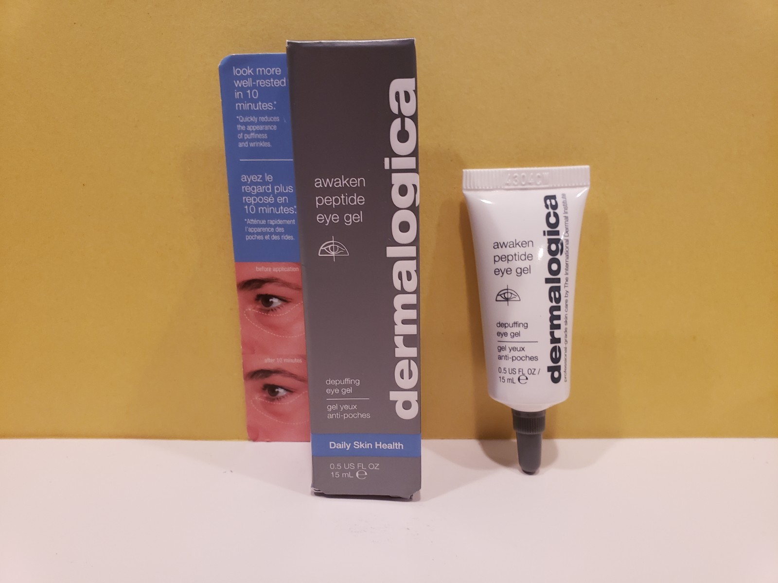 Dermalogica ~ Awaken Peptide Eye Gel ~ Depuffing Eye Gel ~ 0.5 floz ~ NIB
