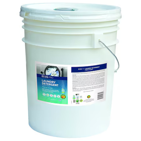 Ecos Pl9764/05 Laundry Detergent, High Efficiency He, Liquid, Bucket, 5 Gal,