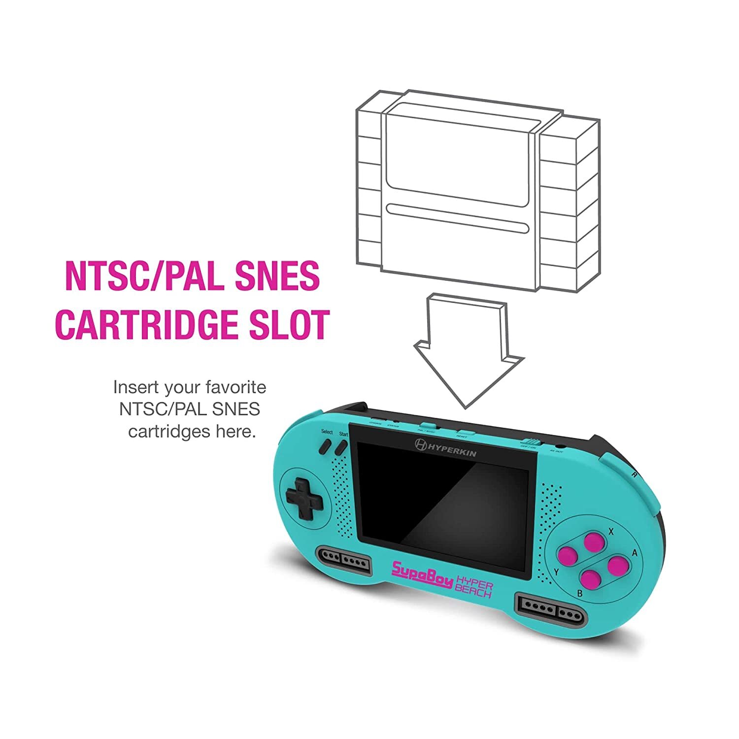 Hyperkin SupaBoy Portable Console for Super NES / Super Famicom - Hyper Beach