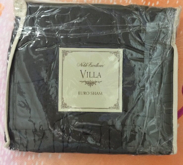 Noble Excellence Villa Milano One Euro Pillow Quilted Sham Sage 26 x 26 New