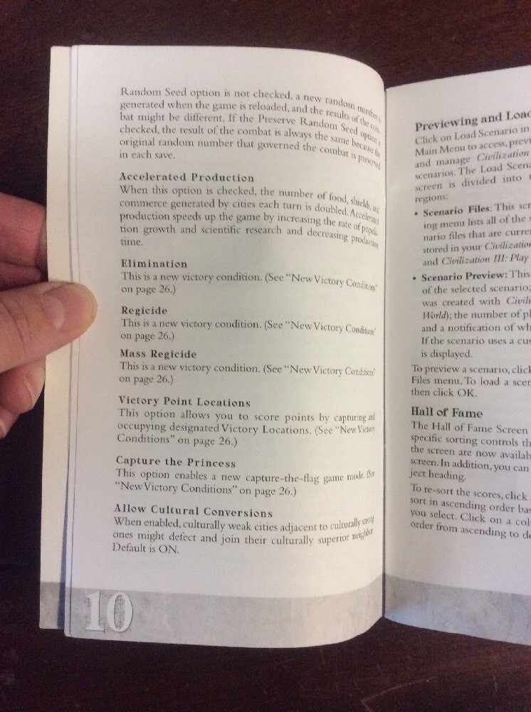 Sid Meier's Civilization 3 Manual Only For PC