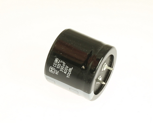 (4pcs) 390uF 400V Snap In Mount Electrolytic Capacitor Volts 390mfd 400VDC 105C