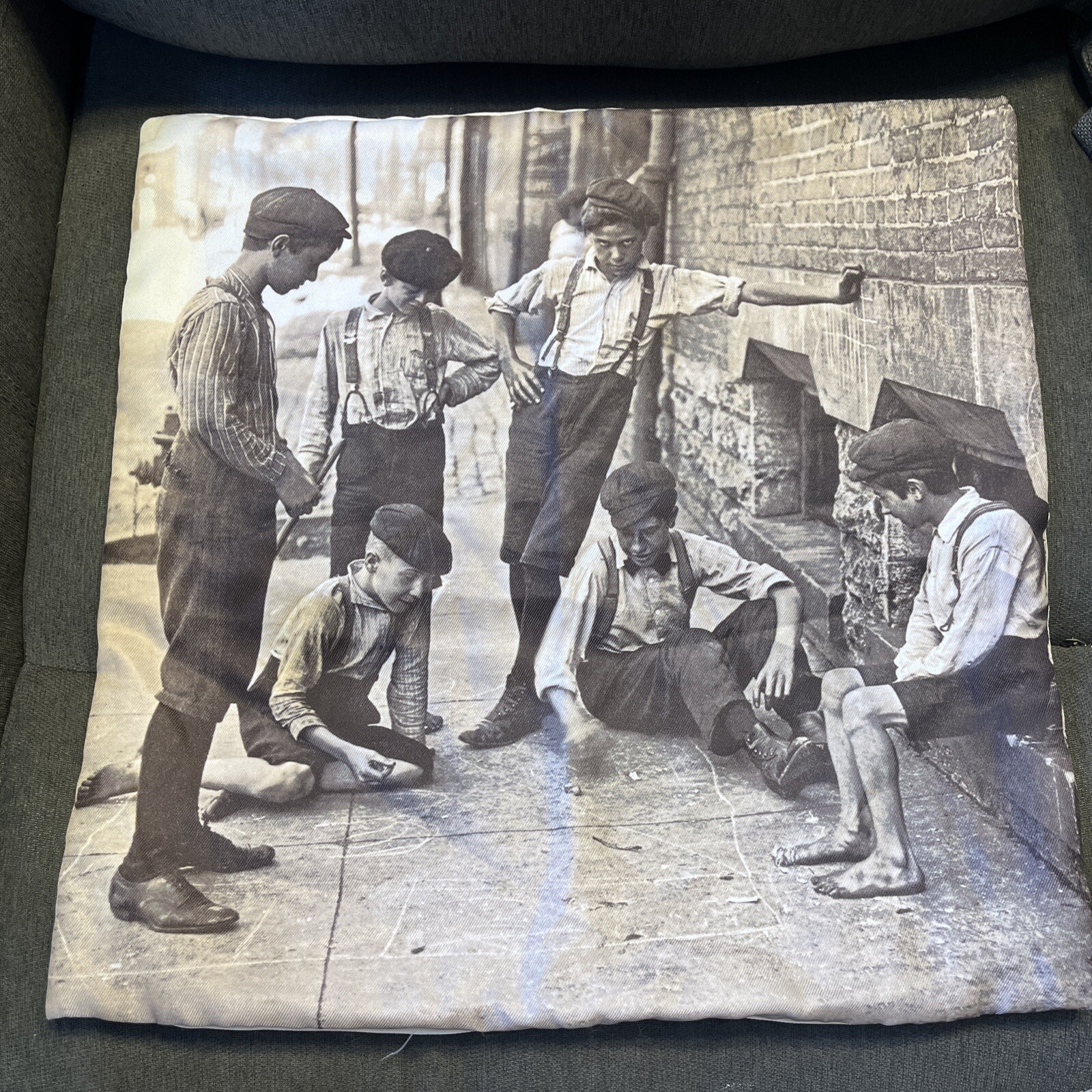 Urban Boys 1930’s Era Pillow Case Our Hang , Little Rascals Pillow Case 17”X17”