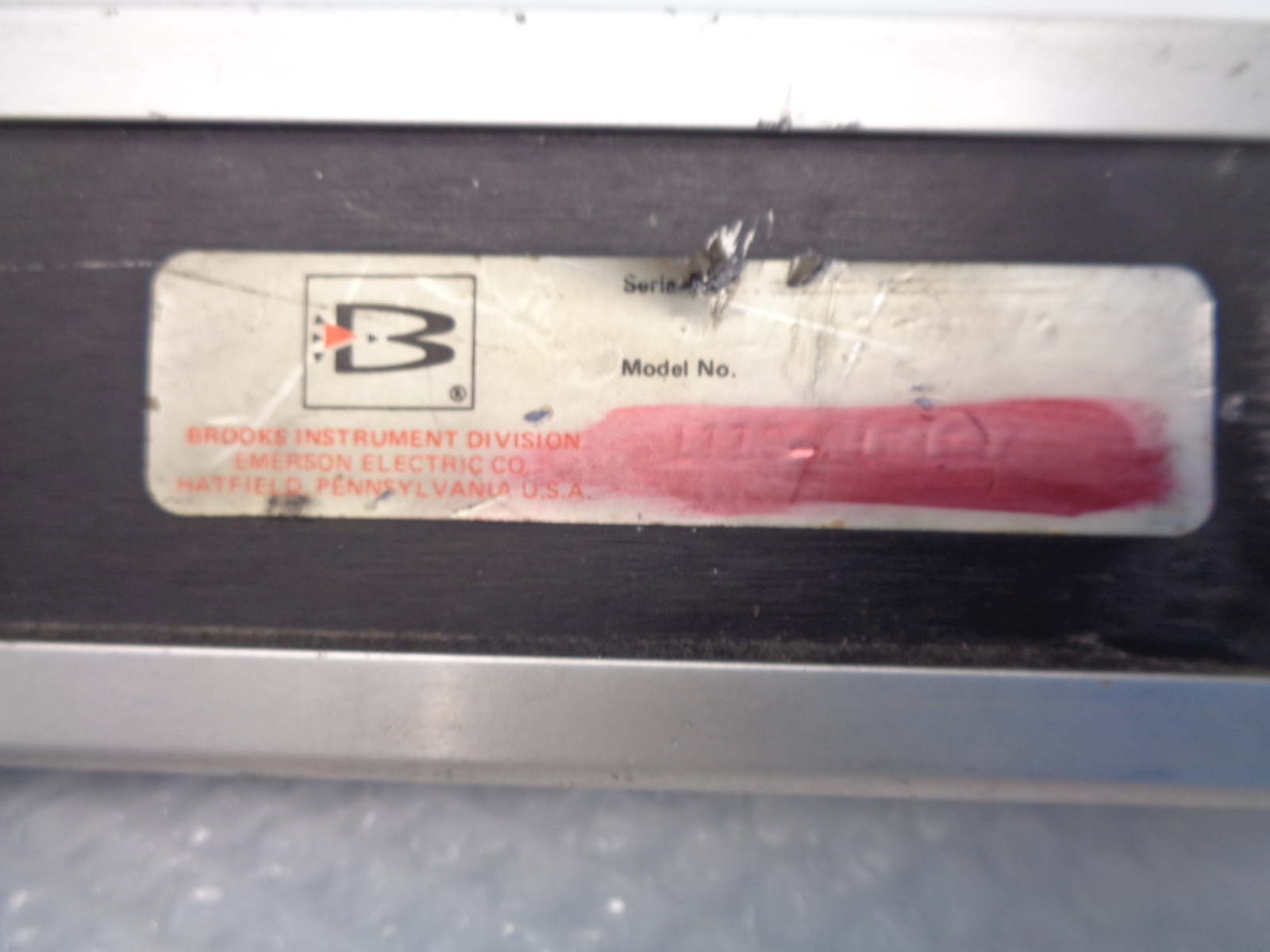 BROOKS INSTRUMENT 110-OLFJRA FLOWMETER UNMP