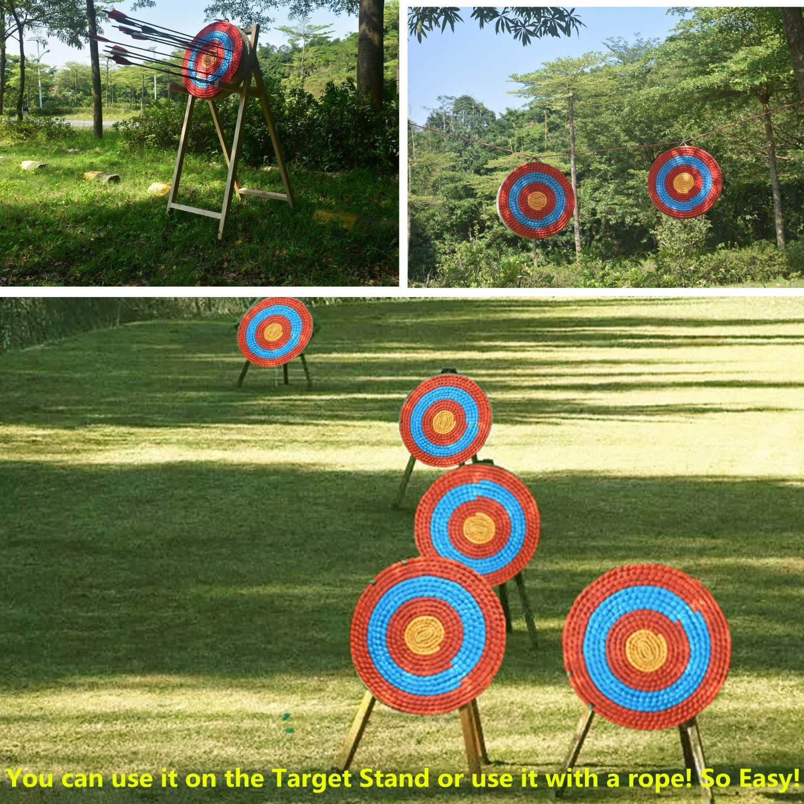 Handmade Straw Archery Target - Arrow Target for Recurve, Longbow & Compound Bow