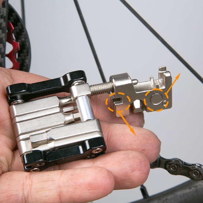 Bicycles Multitool with Bikes Tire Levers Spoke Wrench Set for Mountain Bikes