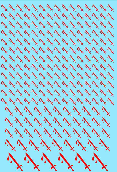 A6 - Bleeding Swords Transfer Sheet