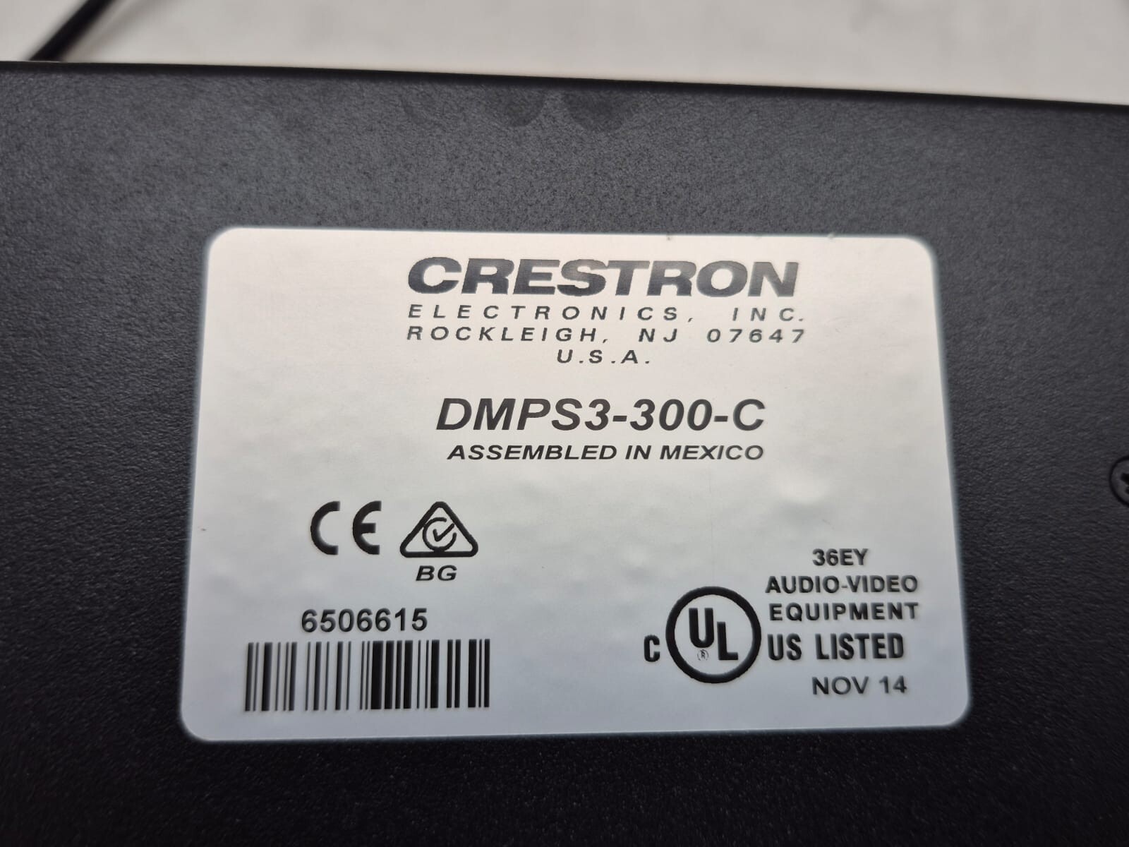 Crestron DMPS3-300-C 3 Series Professional Media System