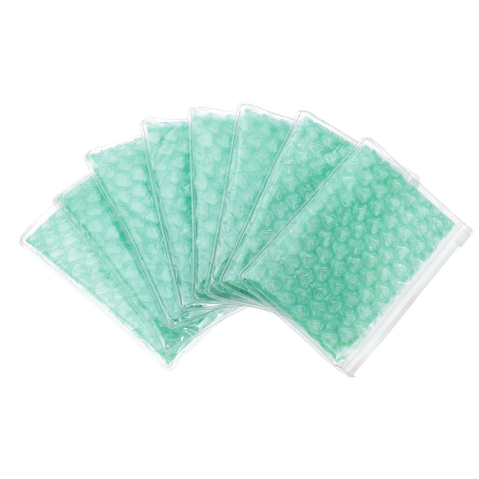 8pcs 4 x 6 Inch Bubble Bags Bubble Wrapping Pouches Zipper Packing Green