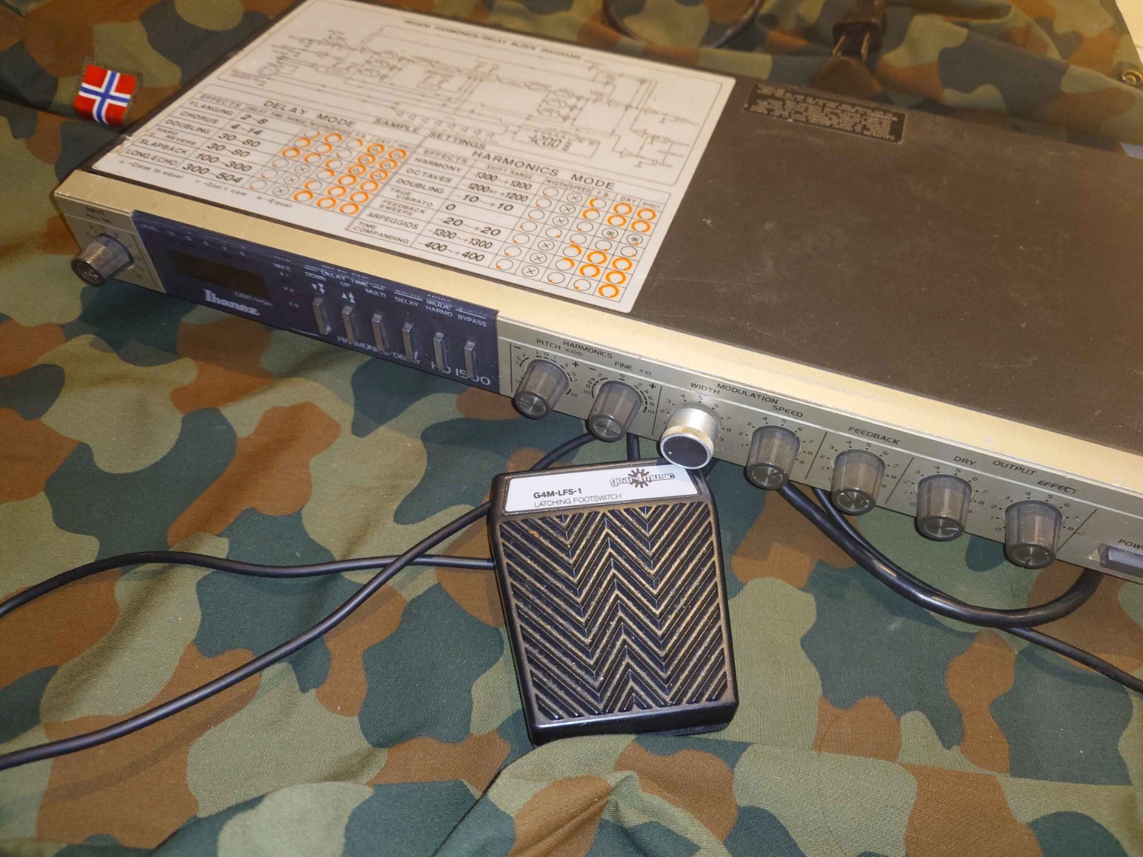 Ibanez HD1500 Harmonic/Delay rack effekt unit.