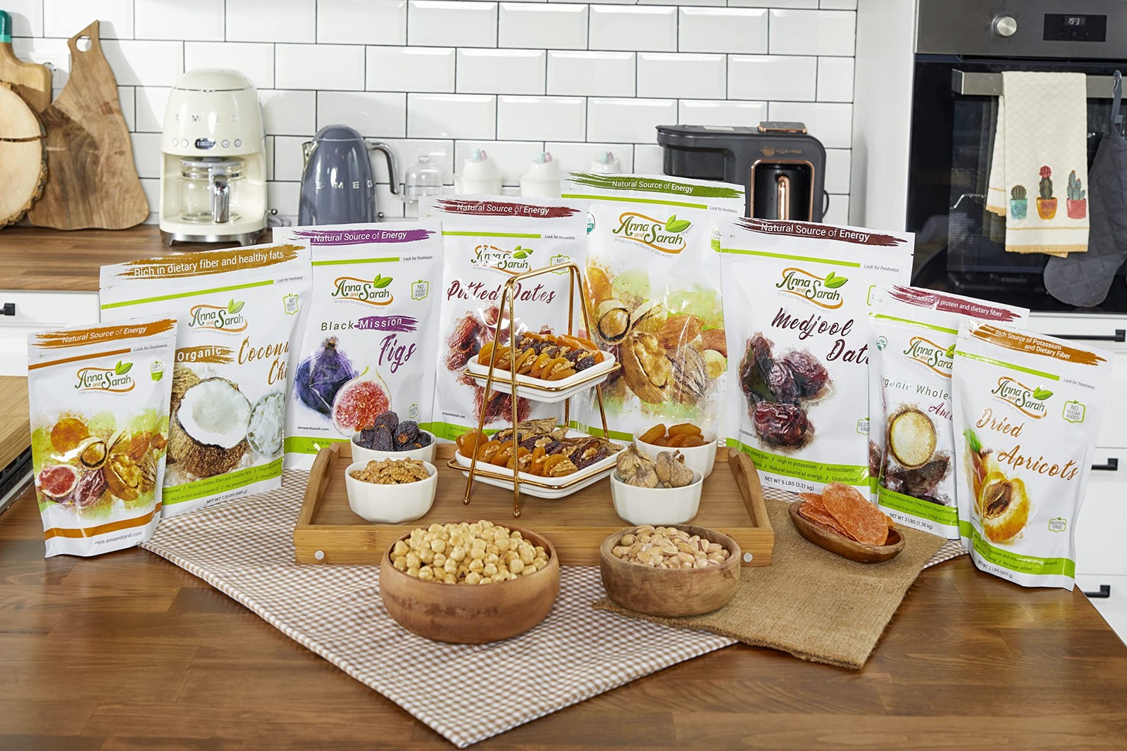 Anna and Sarah Dried Organic Mango, No Sugar Added, Preservatives,...