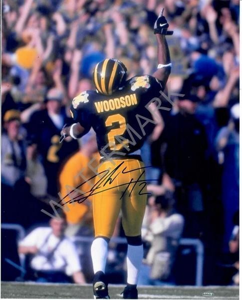 REPRINT - CHARLES WOODSON Michigan Wolverines Signed 8 x 10 Photo RP Man Cave