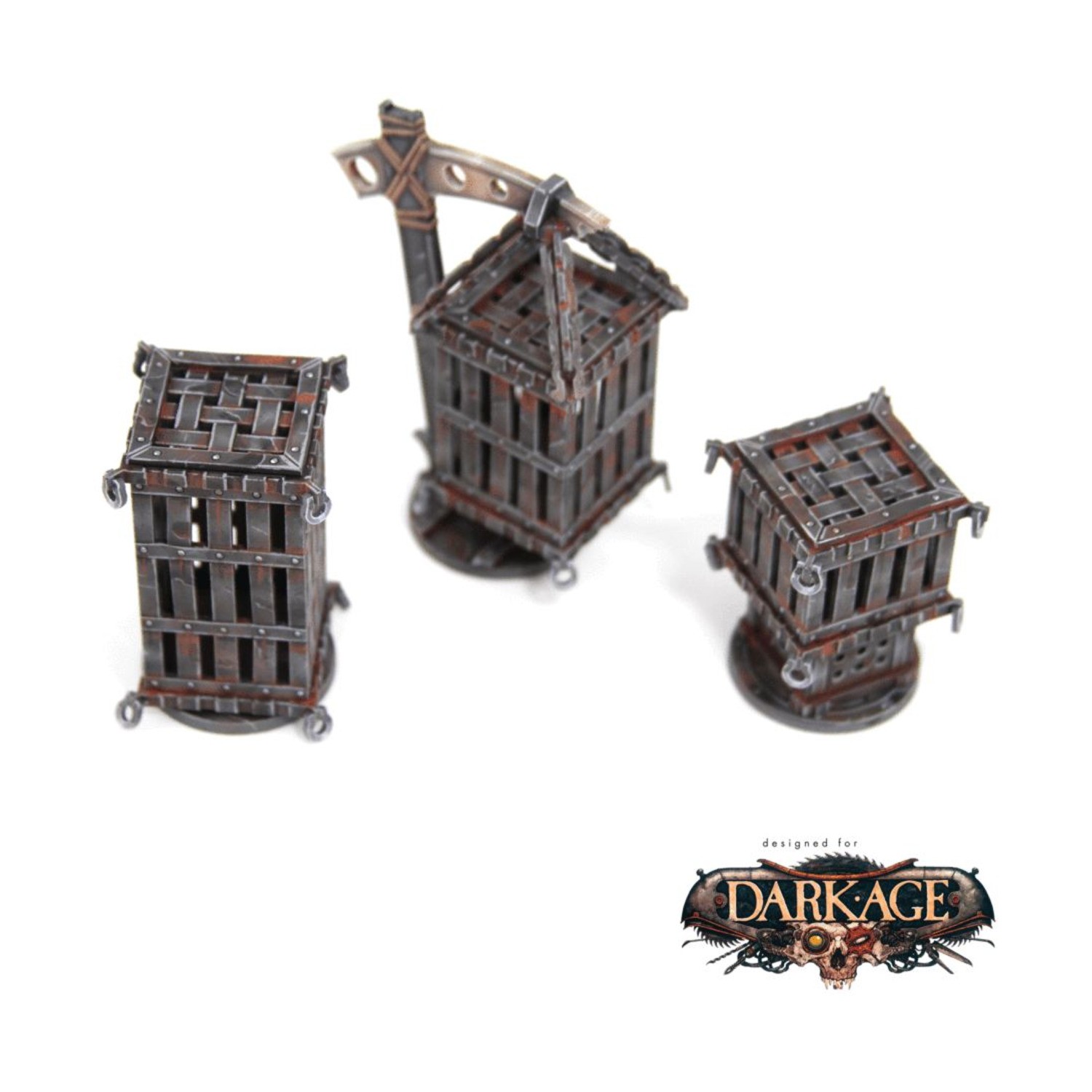 Warsenal Dark Age Terrain 28mm Slave Cages SW (New)