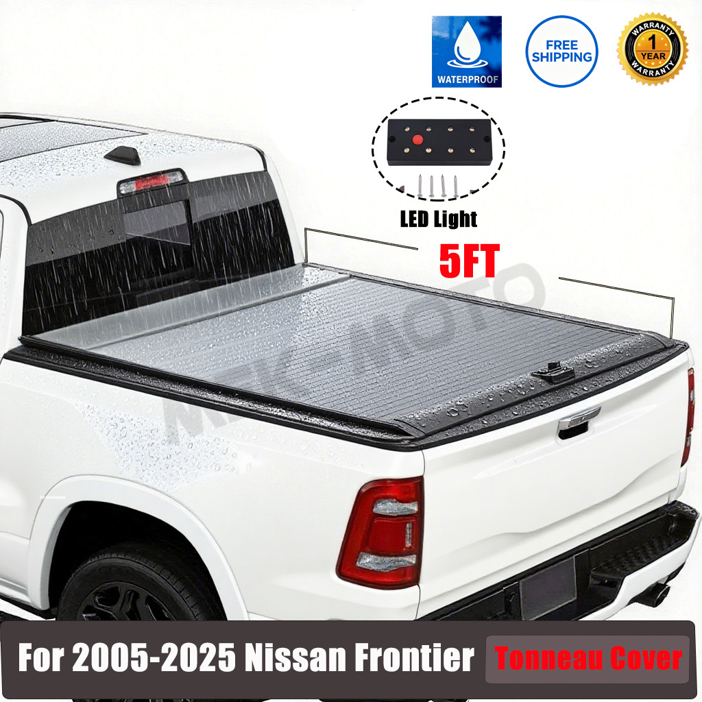 NEW Rear 5 FT Hard Retractable Truck Bed Cover For 2005-2026 Nissan Frontier US