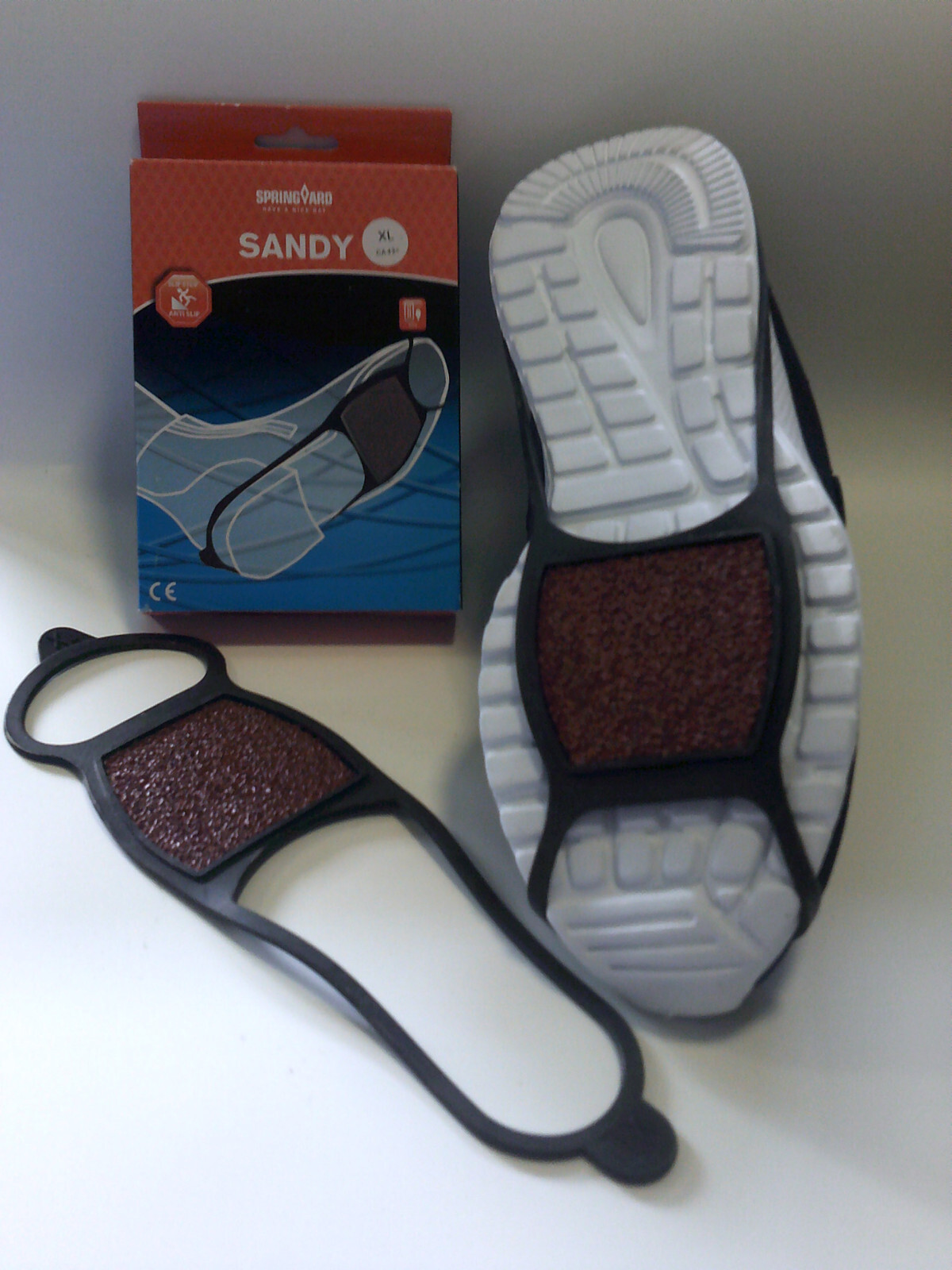 Sandy Icegrips by Springyard - Large (EU 41-44) - Low Profile, Gritty Surface