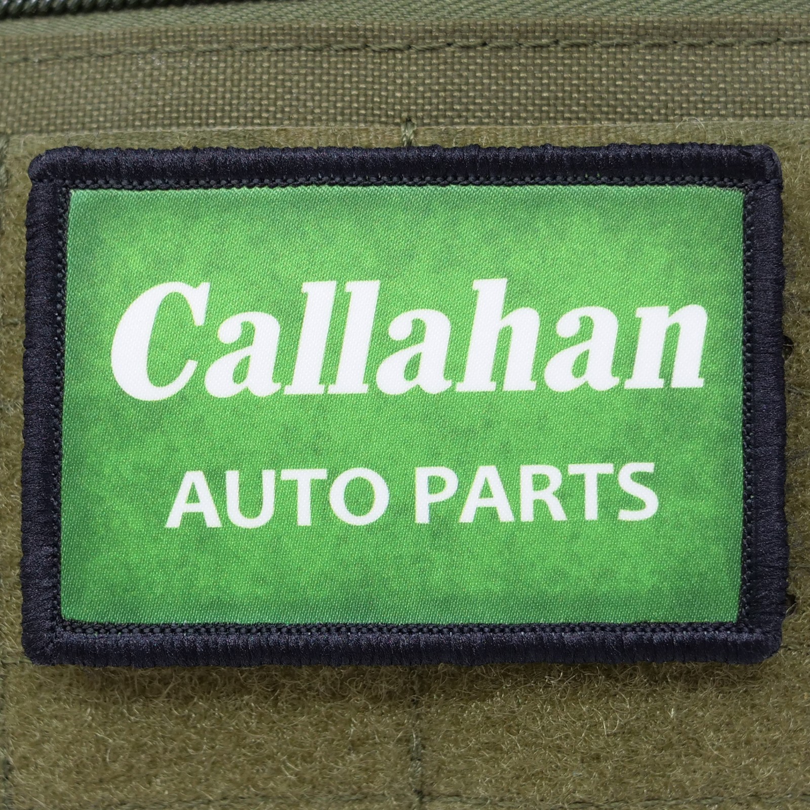 Callahan Auto Parts Patch Meme USA Flag Hook & Loop 3x2
