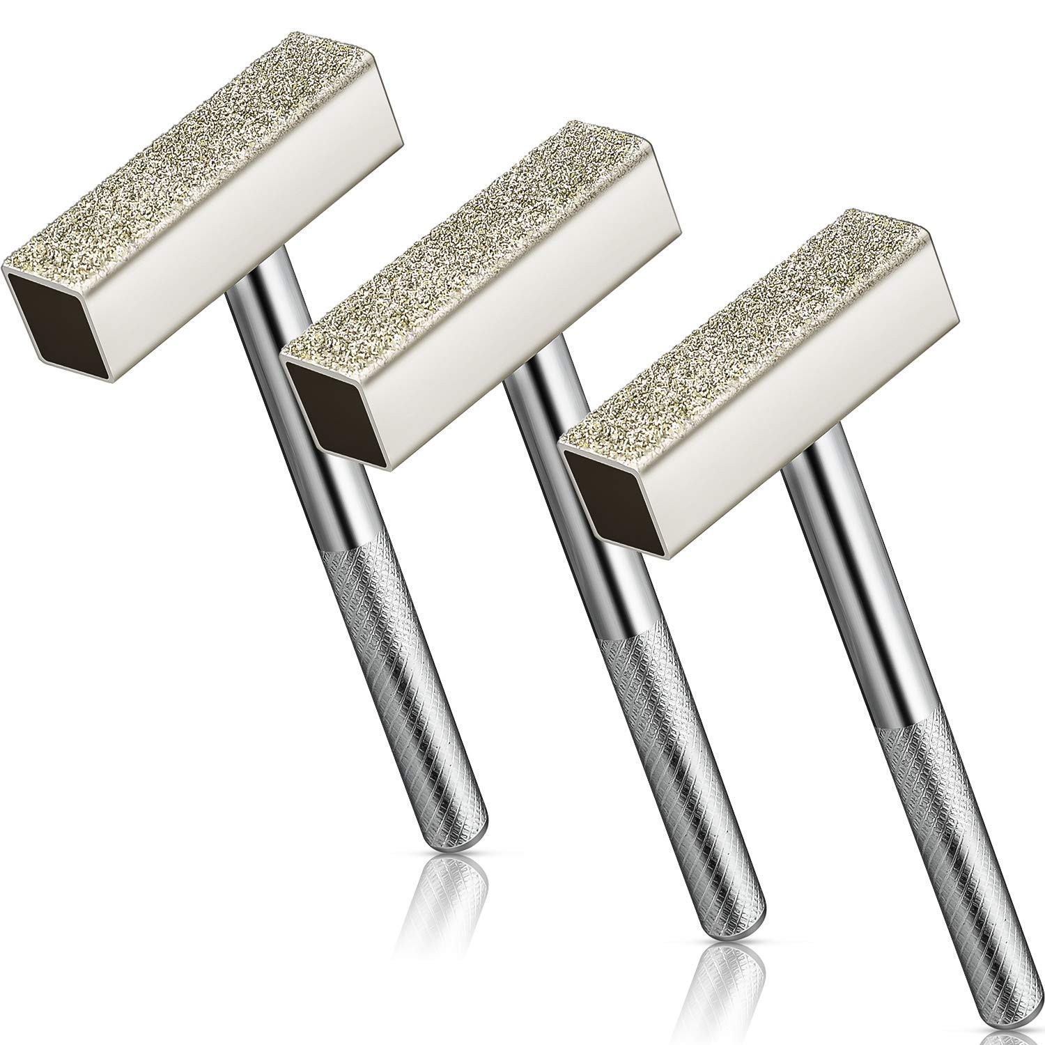 3 Pieces Grinding Wheel Dresser Tool Diamond Wheel Stone Dresser with Flat Diamo