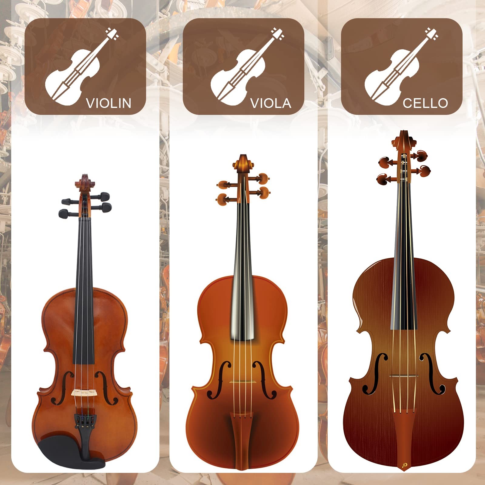 Violin Wall Mount Hanger with Bow Hook - Rosewood Stand for Home Studio