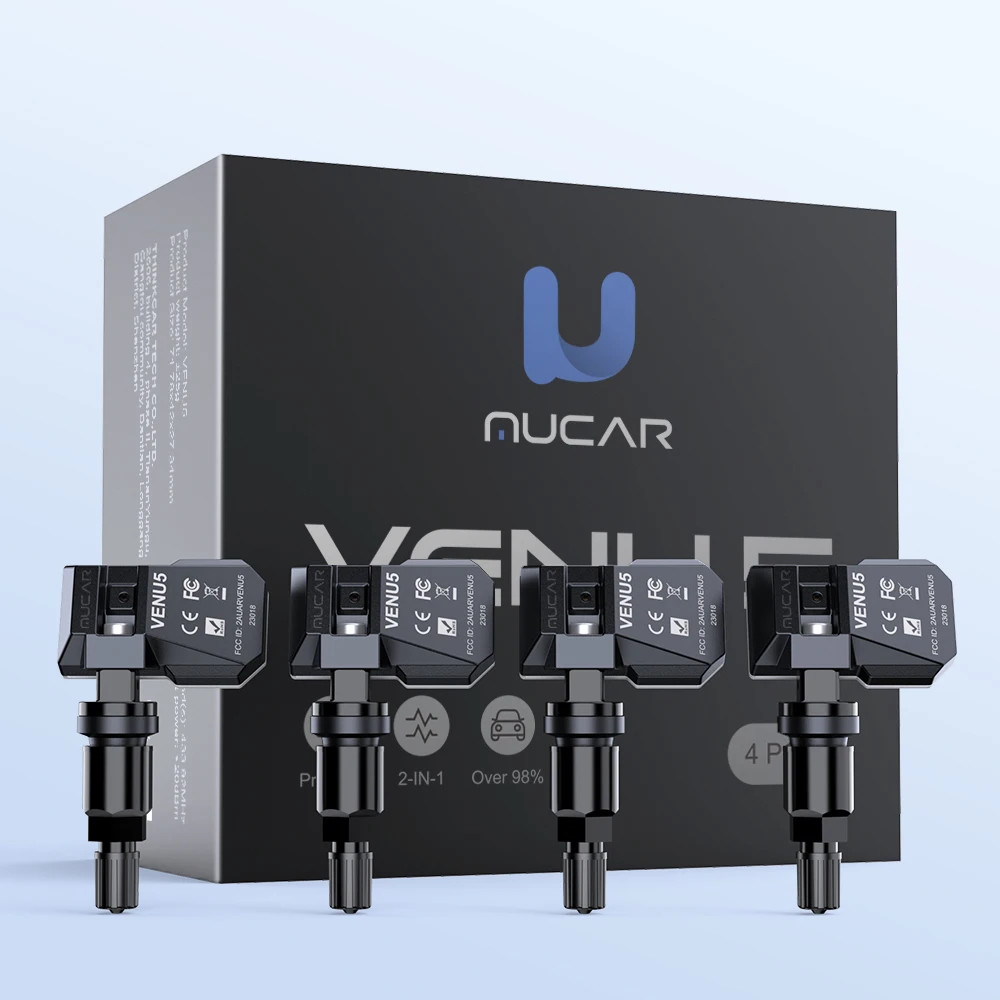 MUCAR VENU 5 4pcs TPMS Sensor Set Car Tire Pressure Sensor Work with Mucar 892BT