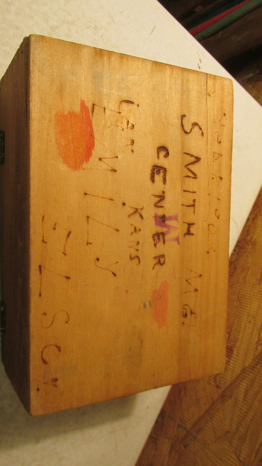 1908 Pyrography Floral Box Smith Center Kansas