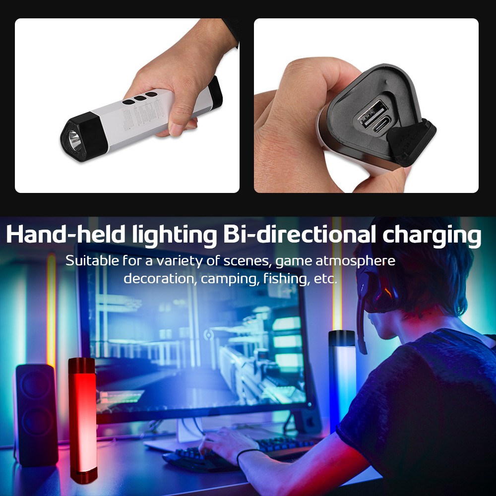 Trustfire LED Camping Light Magnetic Flashlight Rechargeable 5 Modes Lights M2