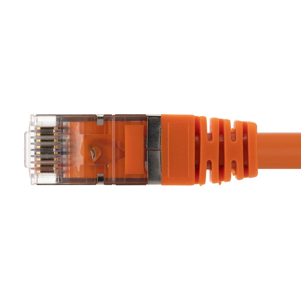 Ethernet Patch Cable CAT6, F/UTP, 26AWG, 2 Ft, 5 pack, Orange