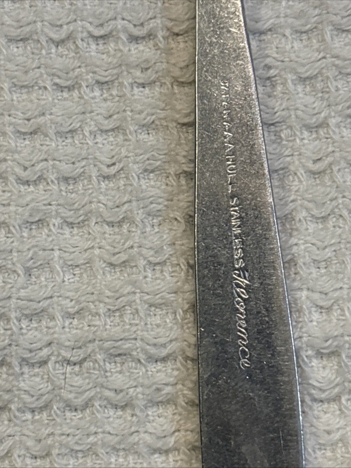 Set Of 9 teaspoons Hull AAA Stainless Florence Pattern ￼
