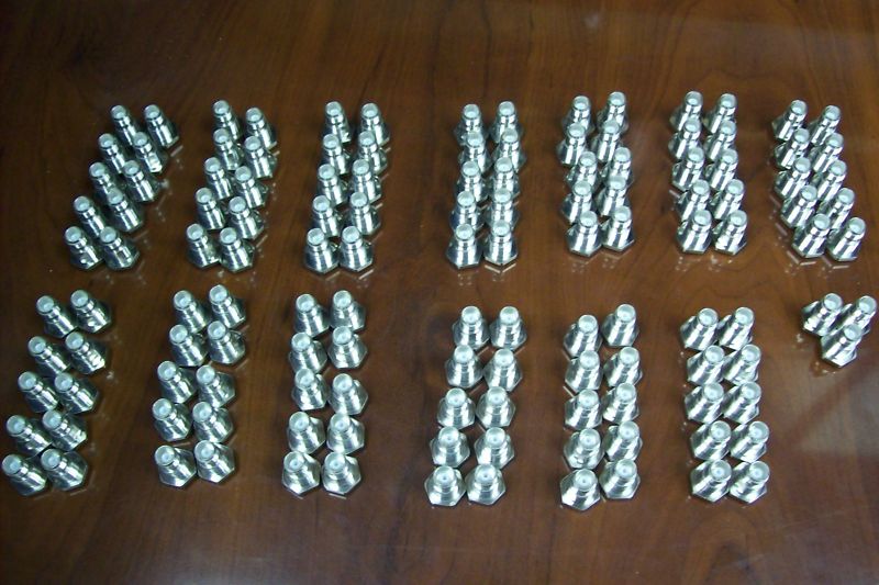 (4) Amphenol 122370RP RF Conn. TNC BLKHD JK RG178/196