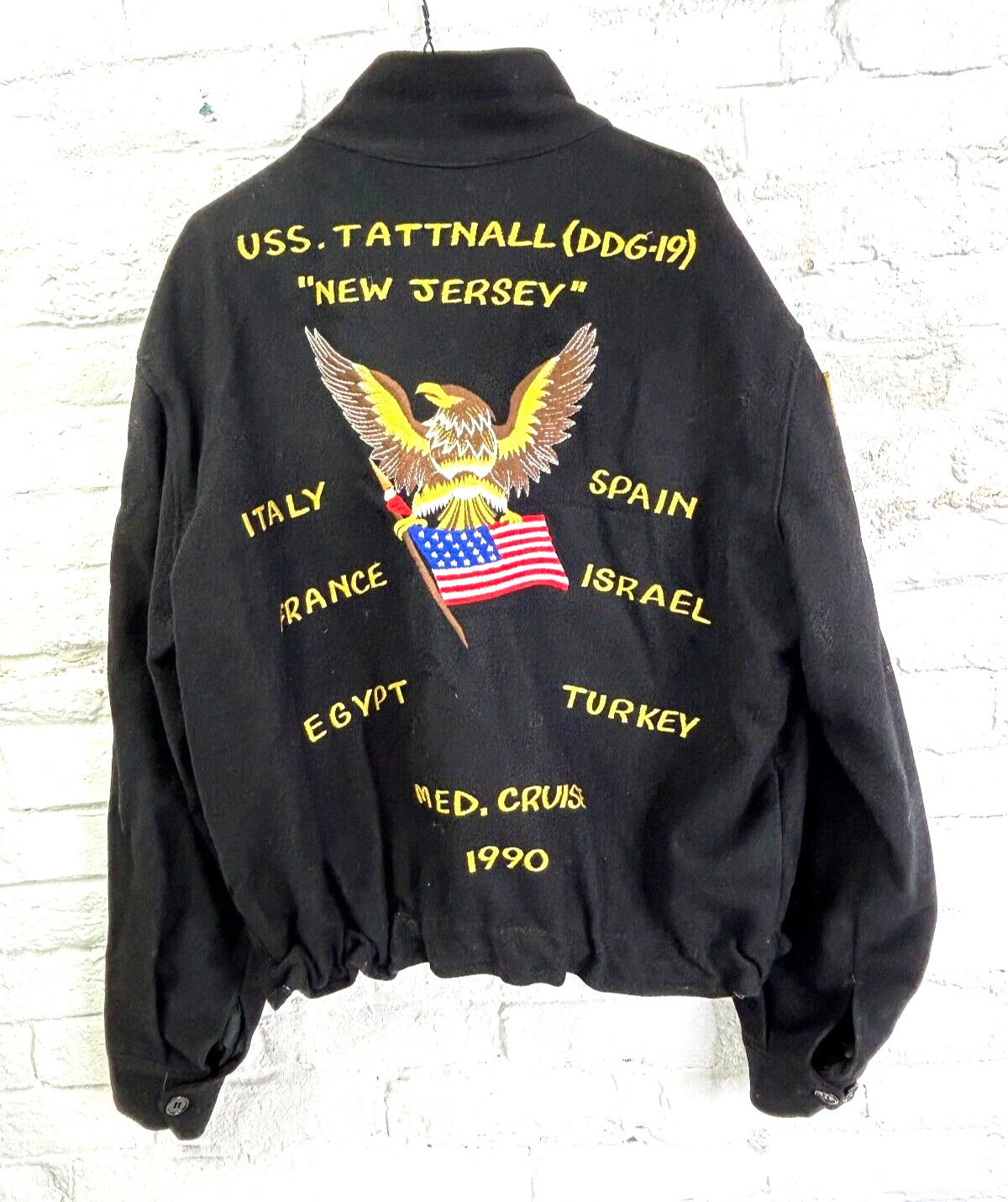 1990 USS Tattnall DDG-19 Cruise Jacket