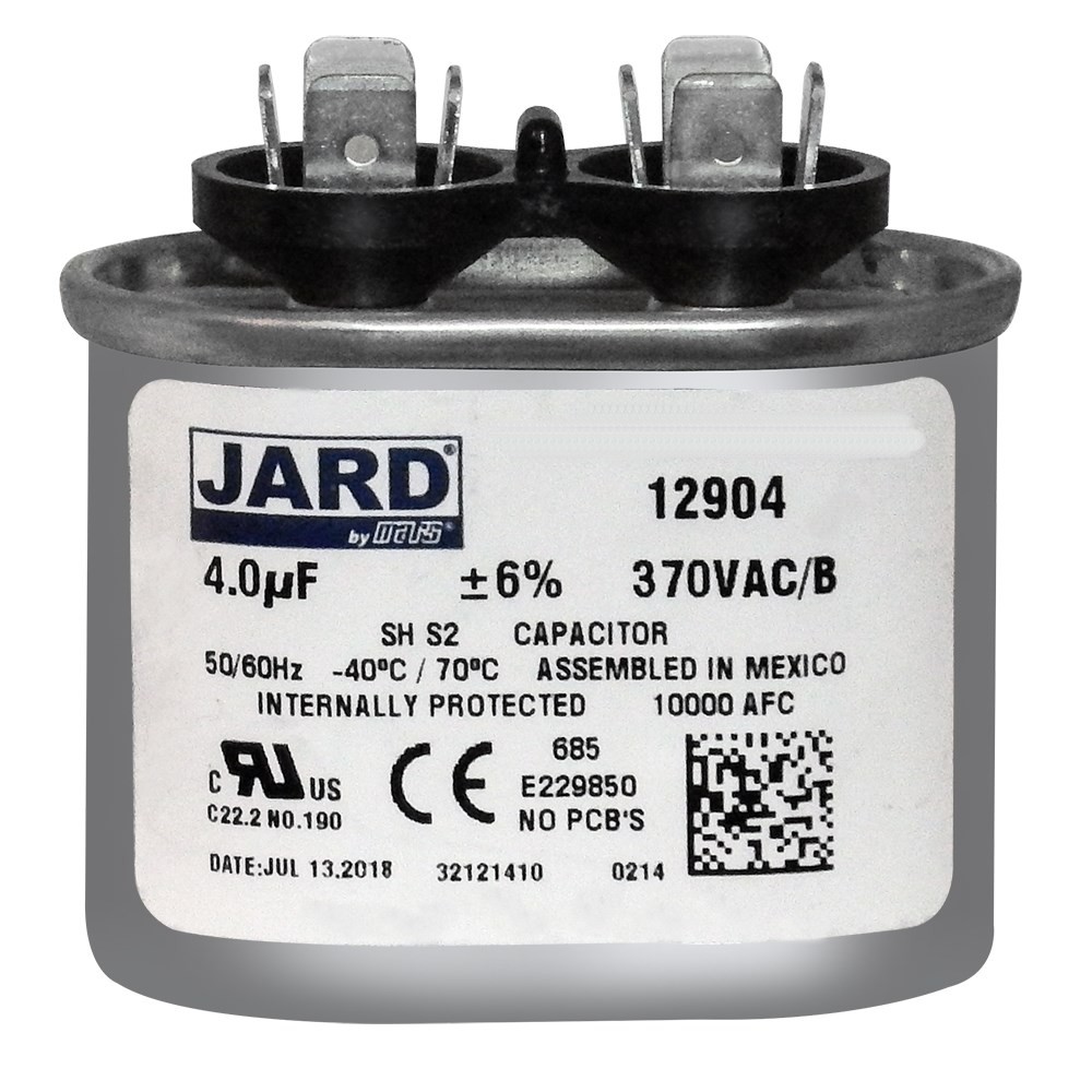 4 uf MFD 370 VAC OVAL Run Capacitor Replaces NGM 325P405H37A14A4Z JARD 12904
