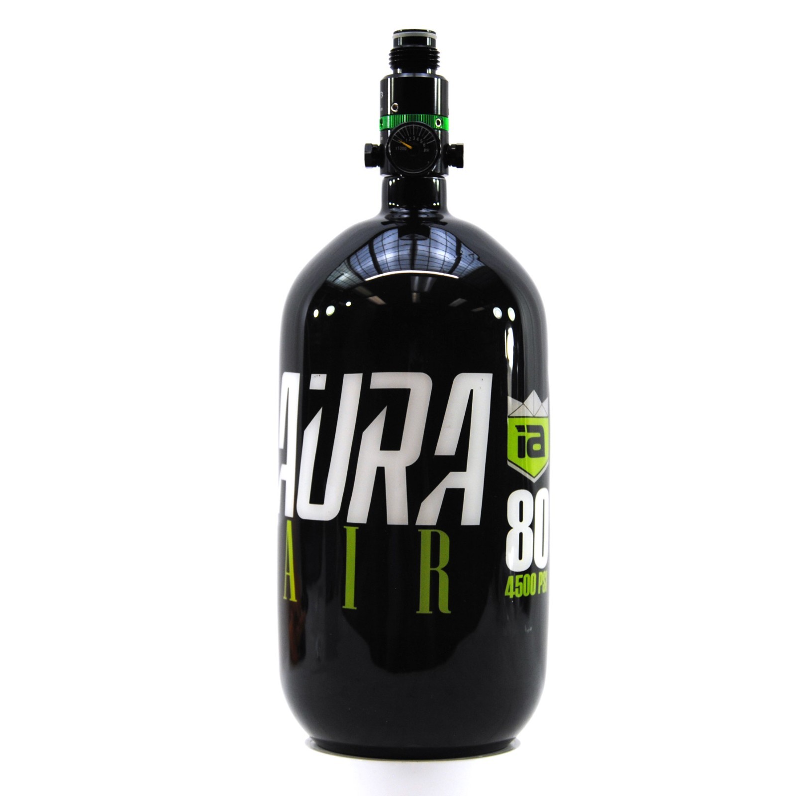 Immortal Air Paintball AuraAIR 80ci/4500psi HPA Air Tank w/ TELOS T3 HP Reg