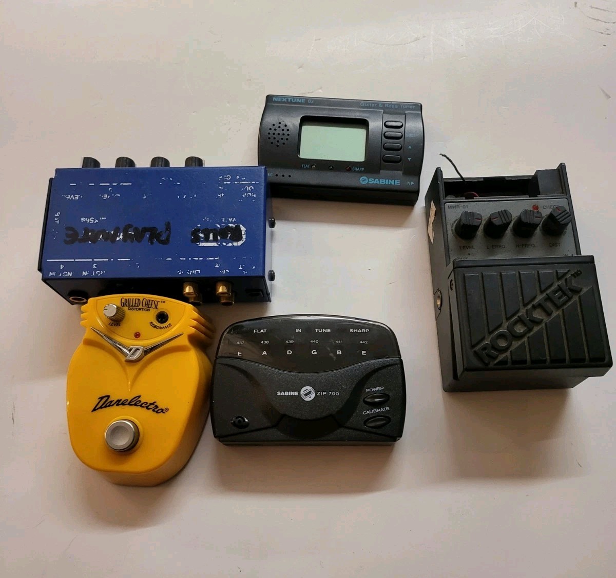 Lot Of 5 Guitar/ Music Effect Pedal & Accessories