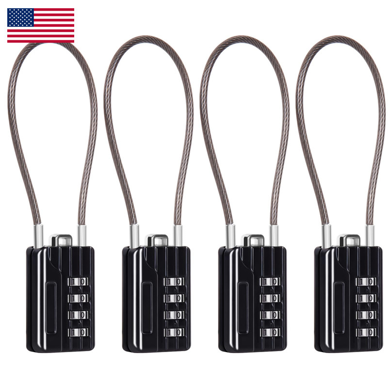 Sepox Compact Design Resettable Combination Padlock 4 Digit 30Mm 1-3/16 Width