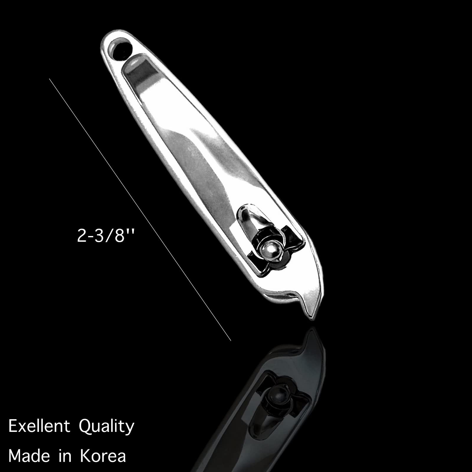Slanted Edge Nail Clippers & Cuticle Trimmer Side Angle Pedicure Manicure Tool