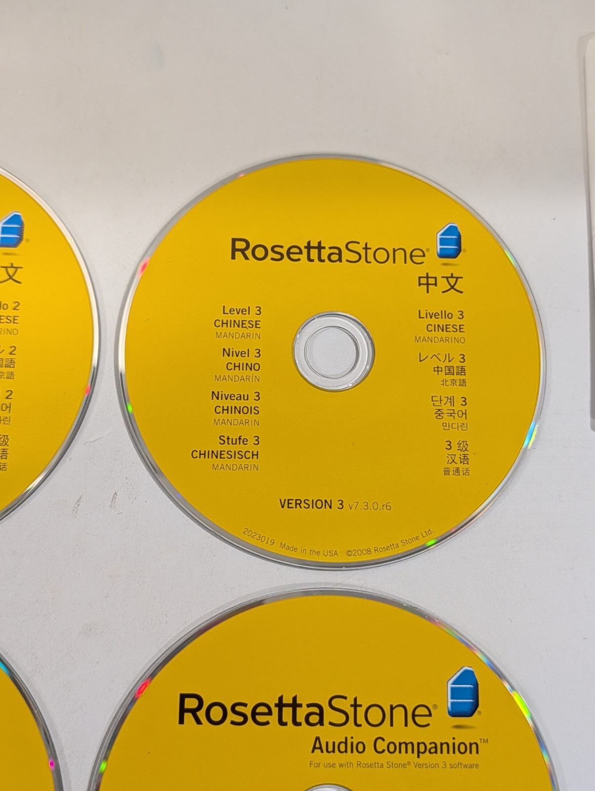 Mandarin Chinese Level 1 2 3 CD-ROM Software w Guide + Audio CDs | Rosetta Stone