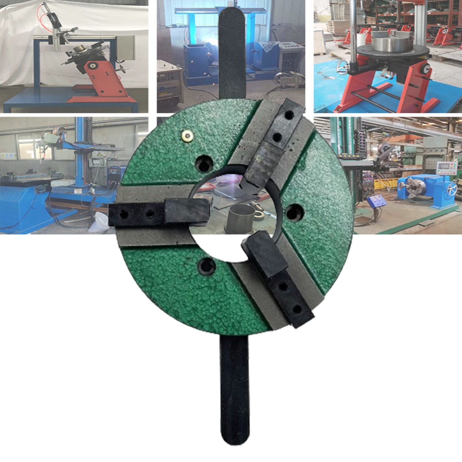 8" 3 Jaws Self-centering Welding Positioner Table Reversible Positioner Chuck