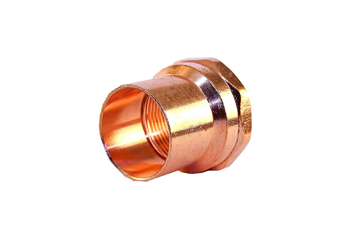 Libra Supply 3/8 inch,3/8'', 3/8-inch Wrought Copper Female Adapter CxFIP, 10pcs