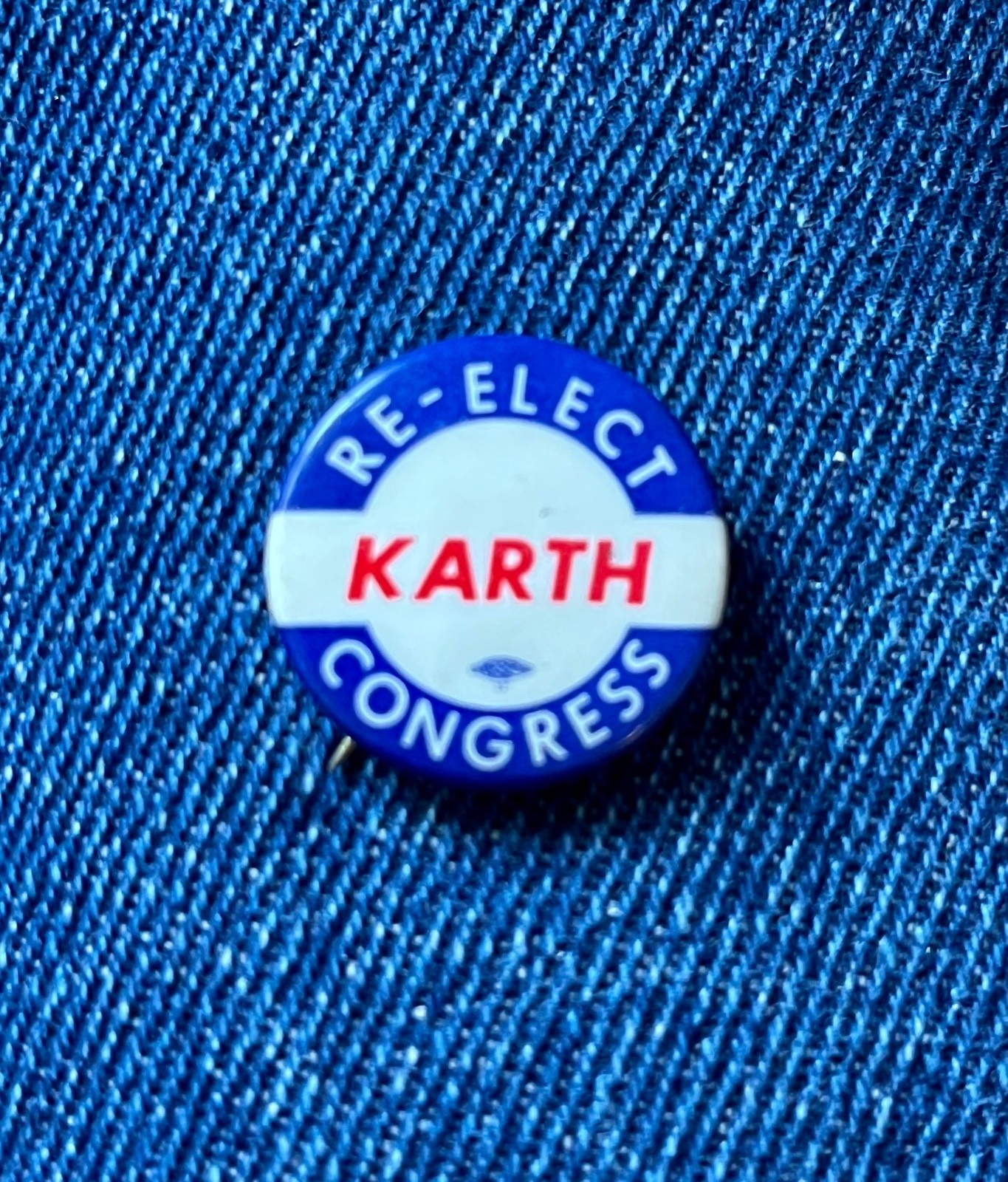 1960's/70's Re-Elect Joe Karth To US Congress Minnesota 7/8" Cello See Remarks