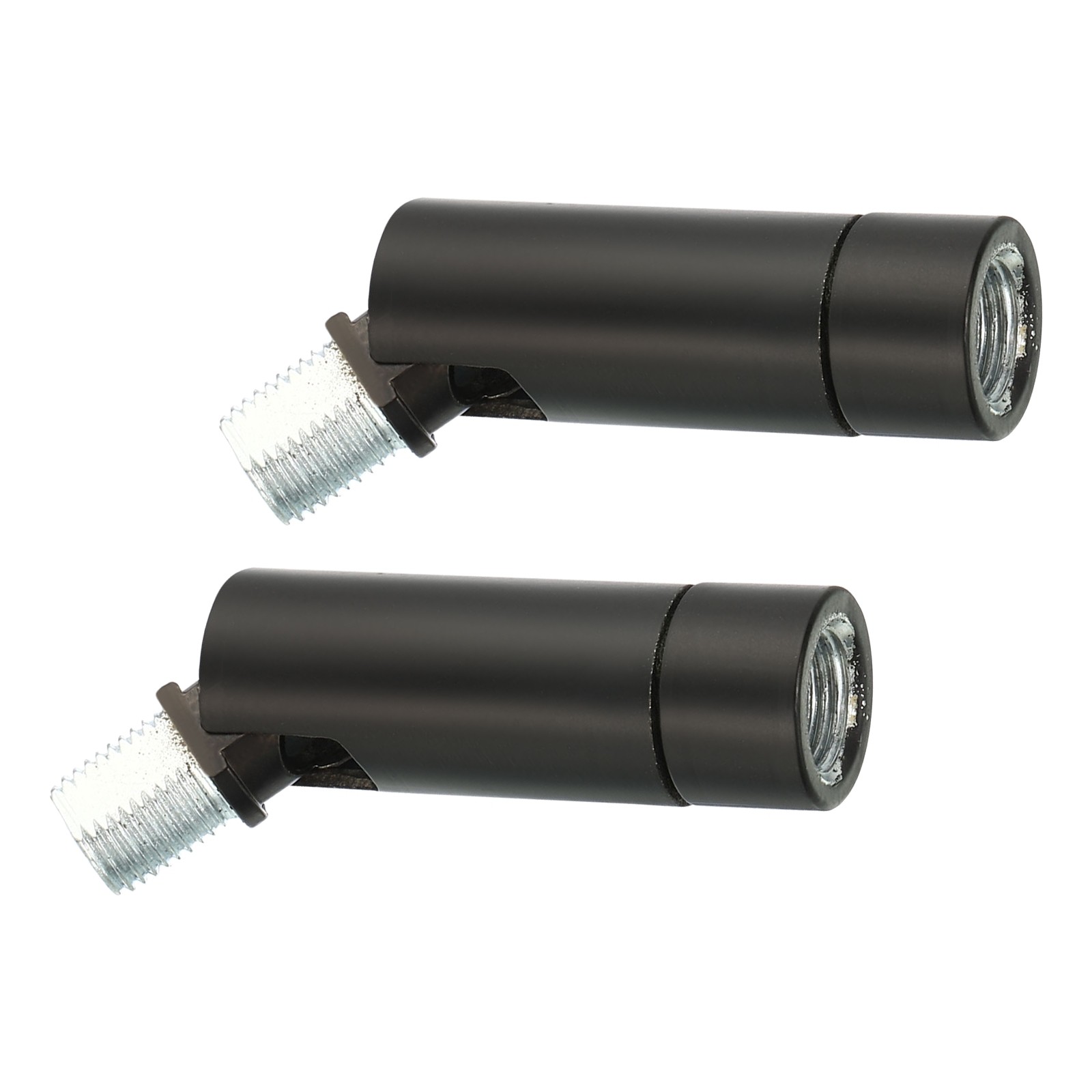 2Pcs M10 Thread Sloped Ceiling Light Adapter Repair 90/350 Degree Black