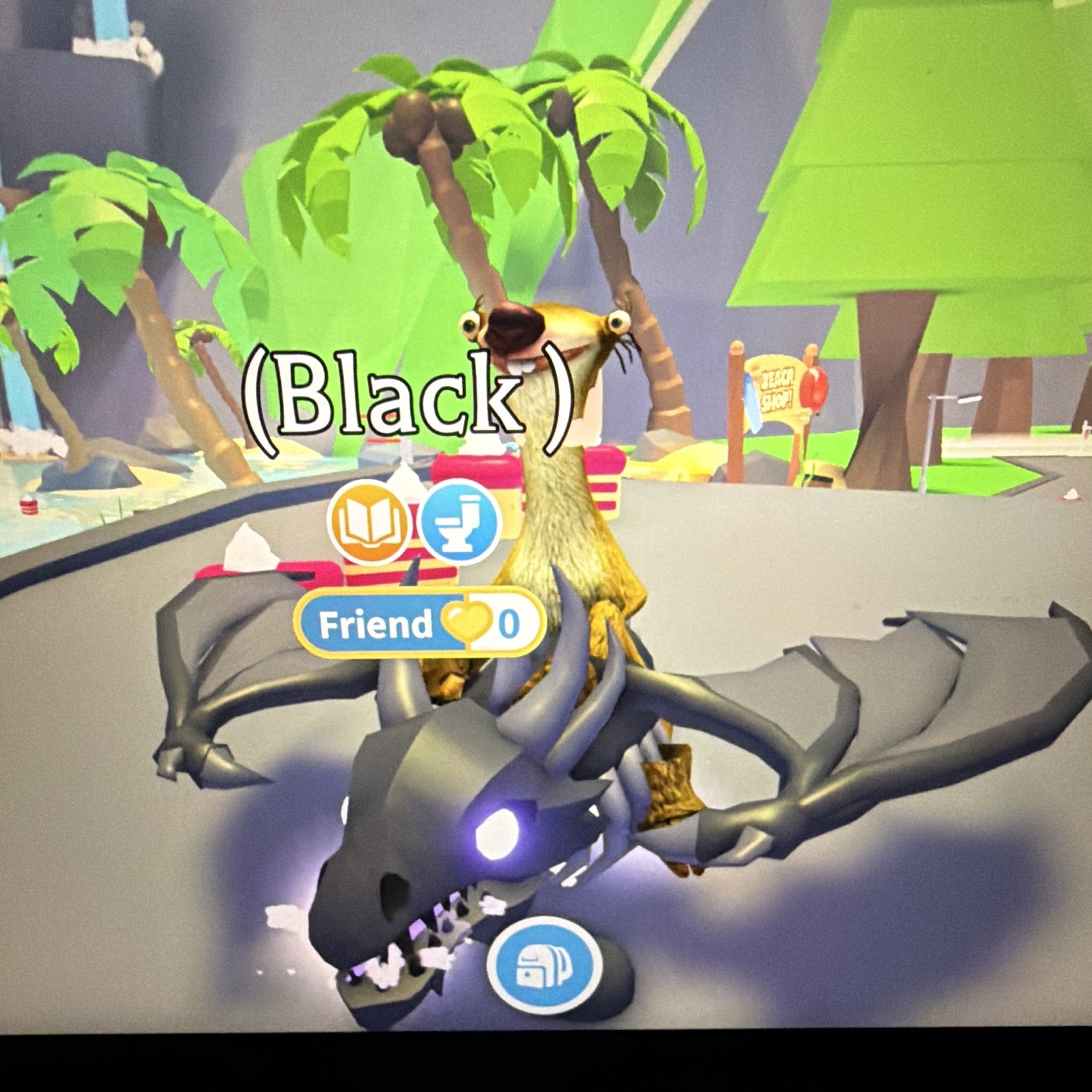 Adopt Me Shadow Dragon Virtual Pet Character!!!