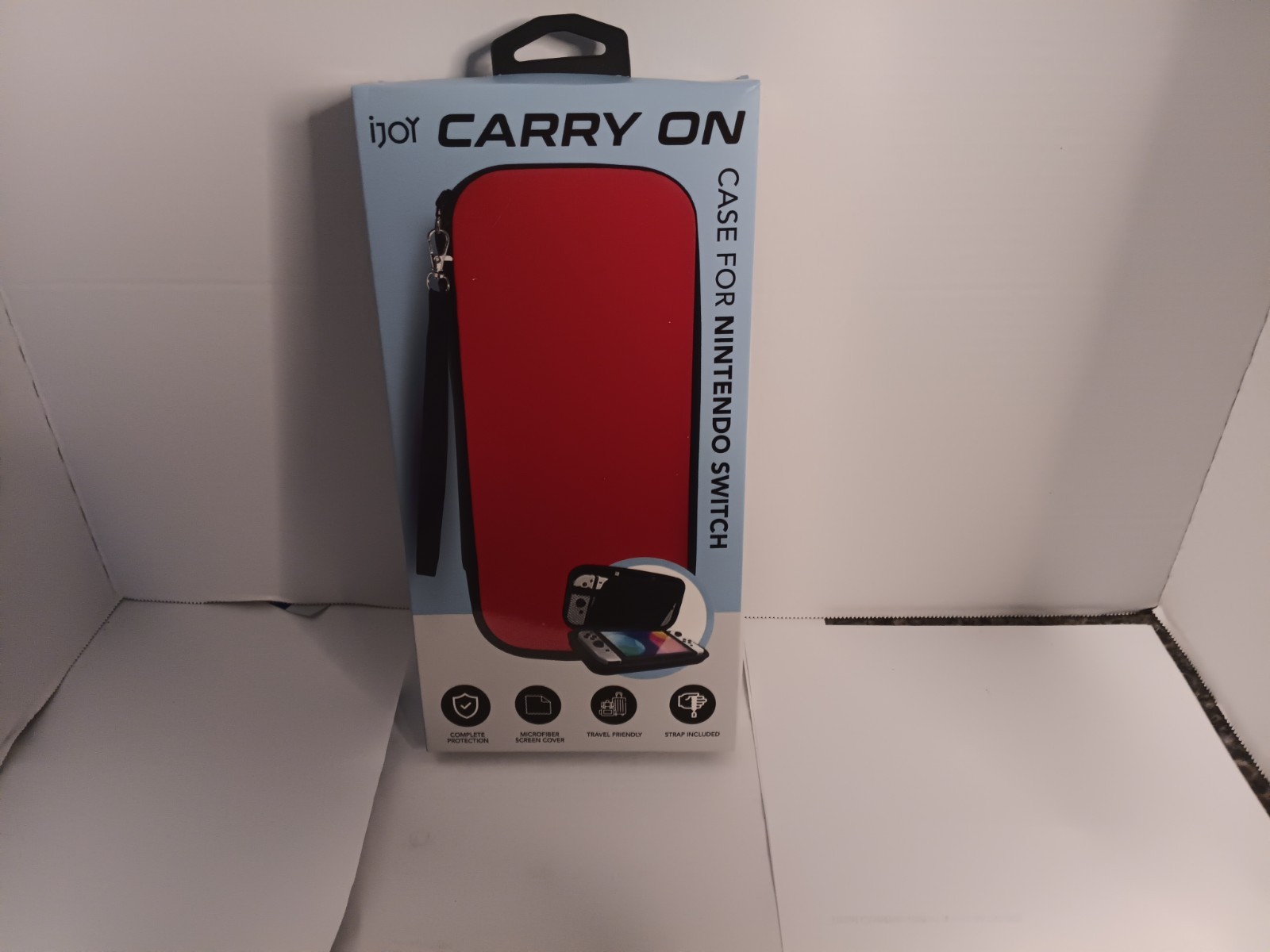 Travel Carrying Case For Nintendo Switch W Strap, Red.  NIB