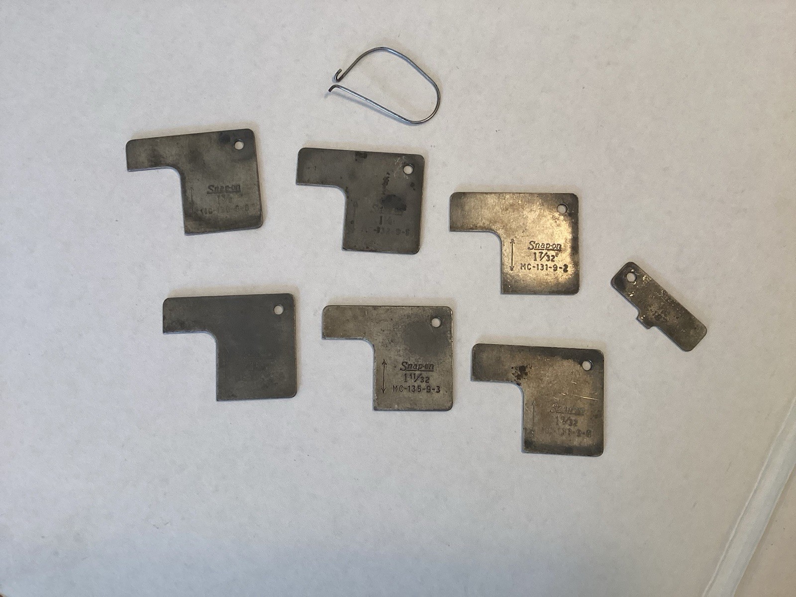 Snap On, Set Of 7 Carburetor Gauges MC131, 132, 133,  134, 135, 136 & 137