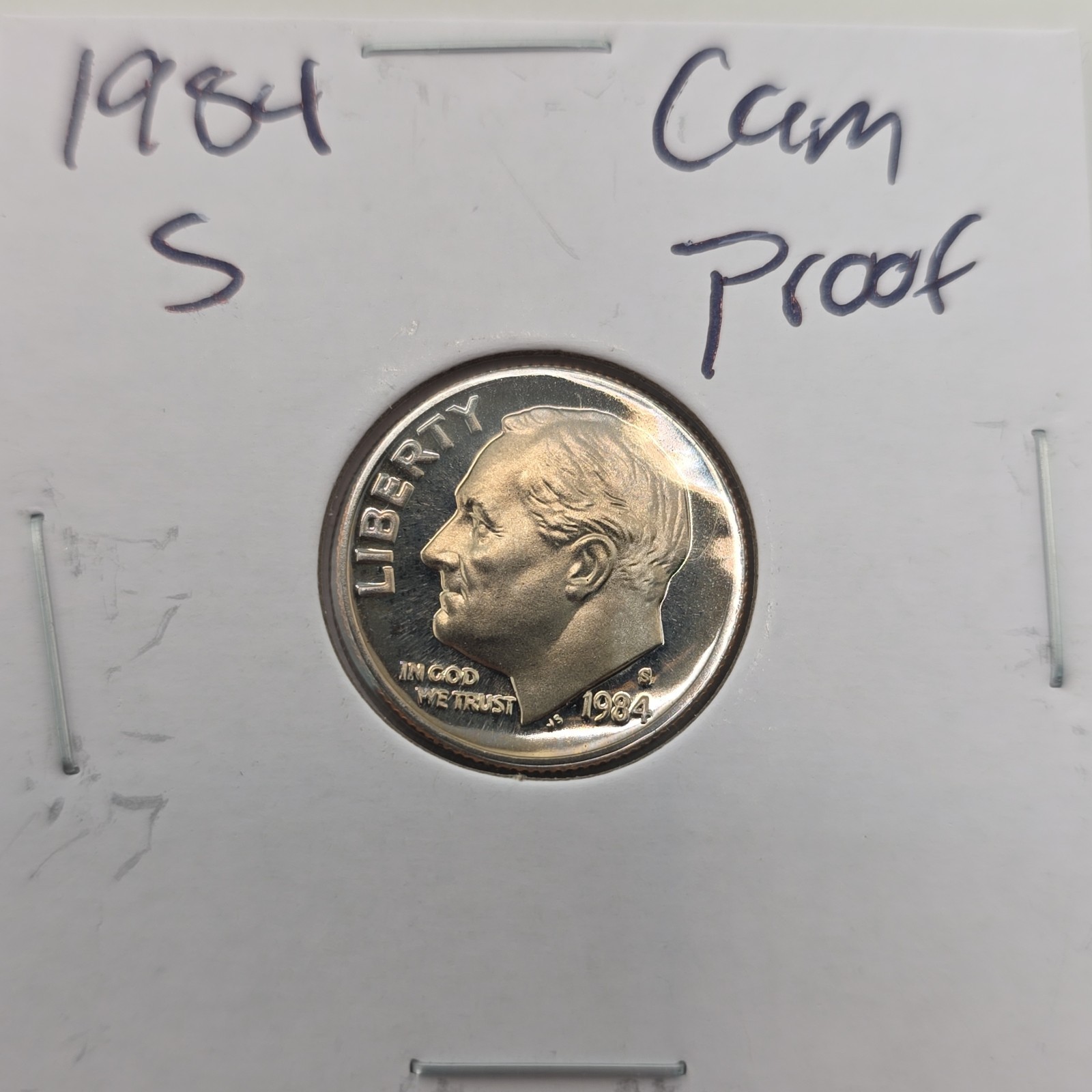 1984-S Roosevelt Dime Cameo PROOF (Brilliant Uncirculated) San Francisco Mint