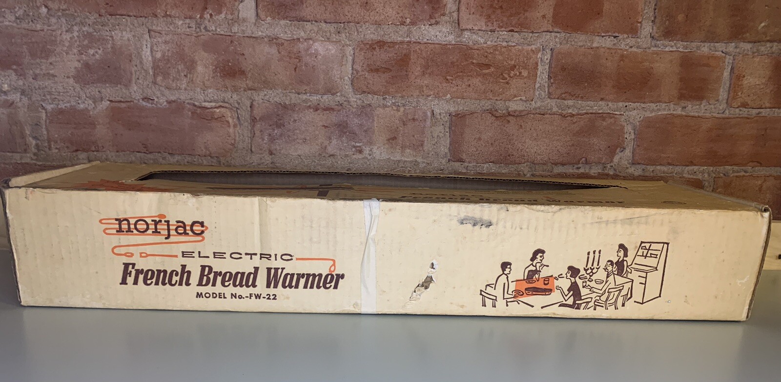 Vintage 60s Norjac Electric French Bread Warmer Paisley Tested/Works OG Box