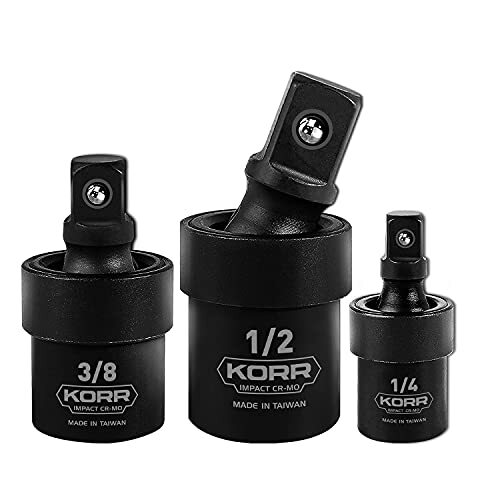Tools Kss007 3pc Impact Grade Universal Joint Swivel Socket Set 1/4inch 3/8inch