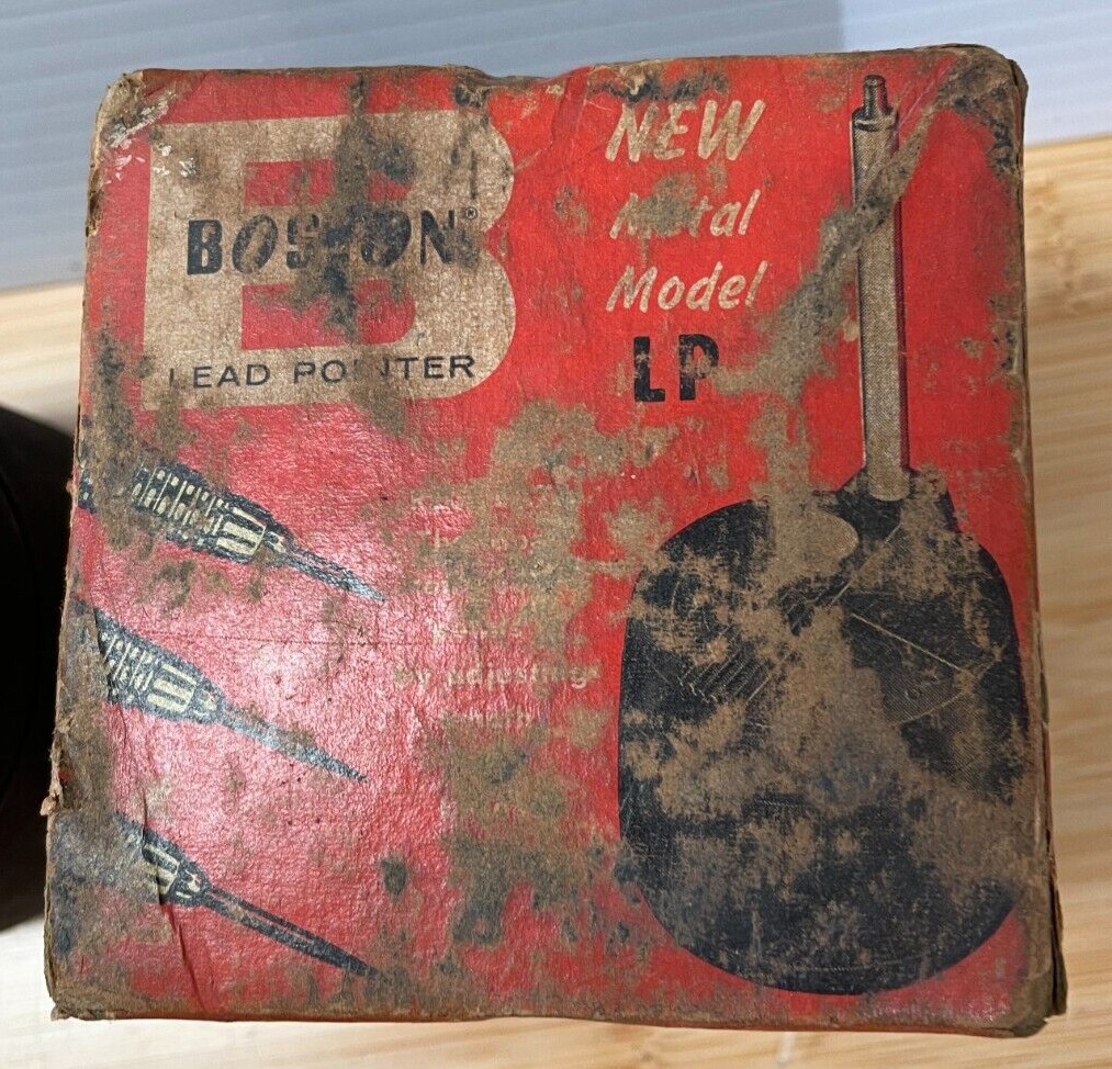 Vintage Boston Lead Pointer Drafting Pencil Lead Sharpener LP no. 1401 Tested