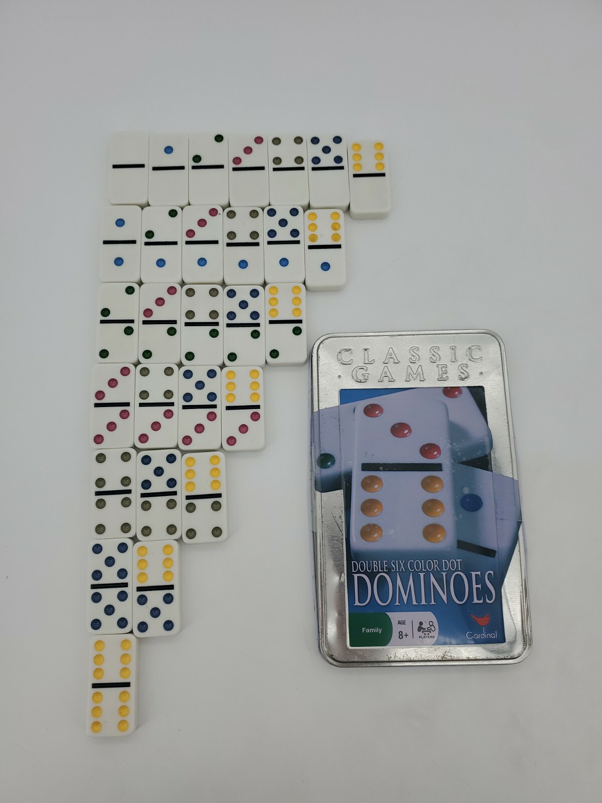 Cardinal 2007 double 6 Set replacement Dominoes 2"x1"x3/8"
