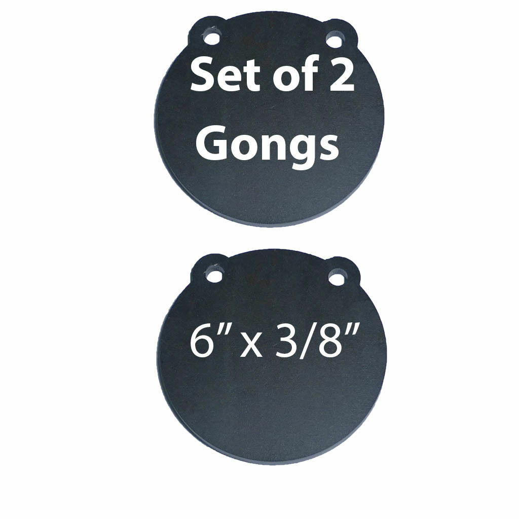 AR500 Steel Shooting Targets Lot of 2 Laser Cut 6" x 3/8" Gong Tactical Scorpion