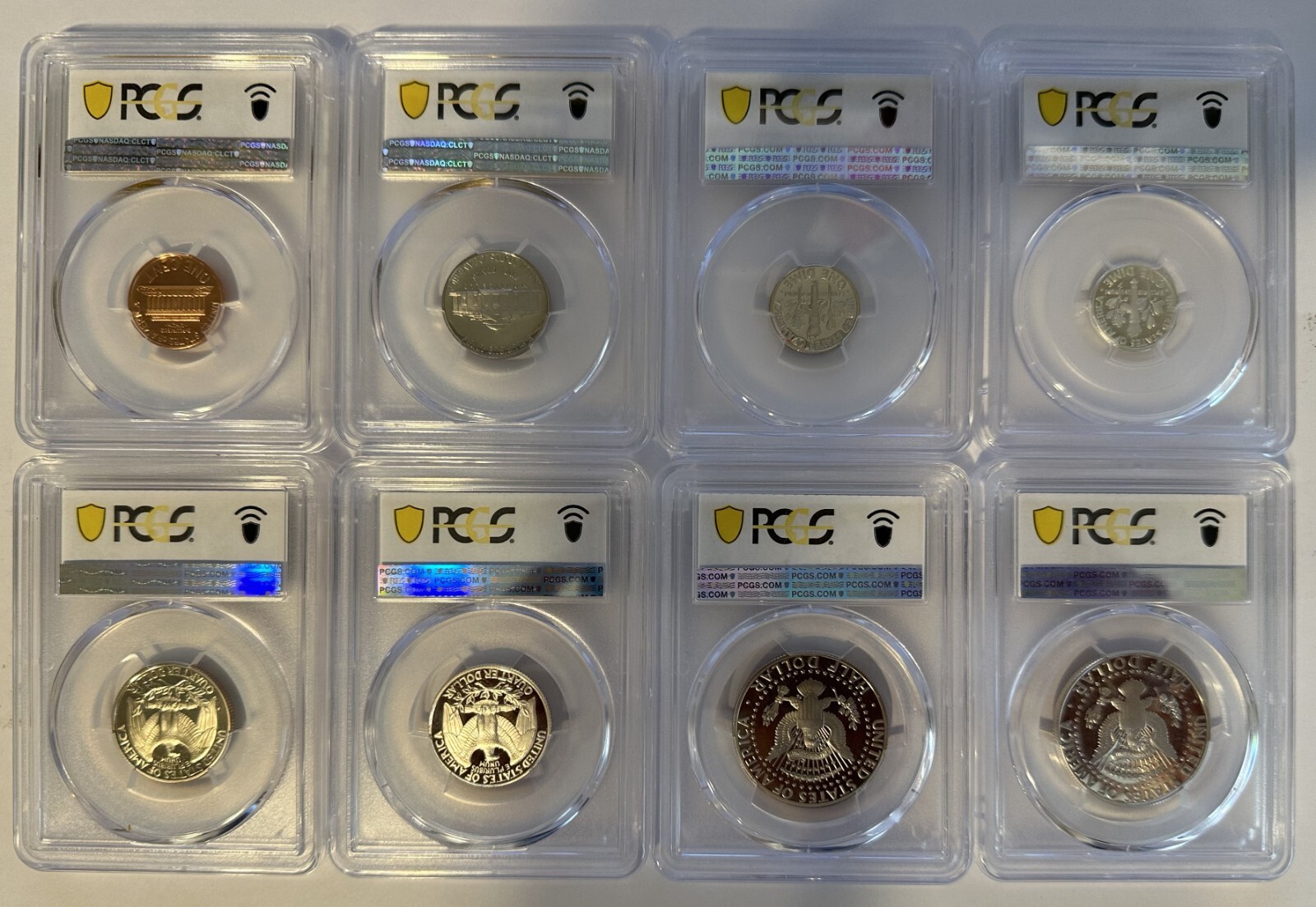 1995 S Proof Set - Complete 8 coin Set - PCGS PR69DCAM
